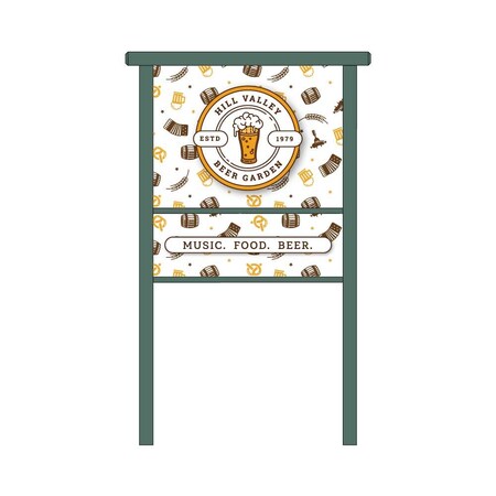United Visual Products Sliding Door Indoor Enclosed Corkboard, 6 UV9026ACSH-GOLD-APRICOT
